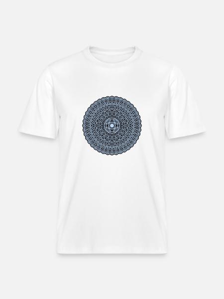 RF323BLUEUK - RELAXED FIT Unisex Organic T-Shirt - white