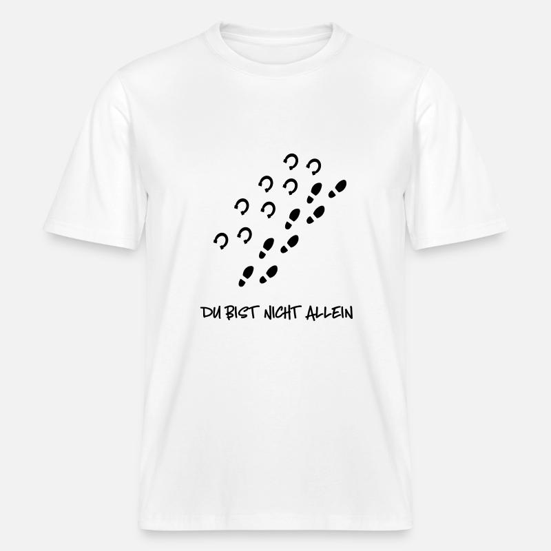 Cheval -  T-shirt unisexe RELAXED FIT en coton bio - blanc