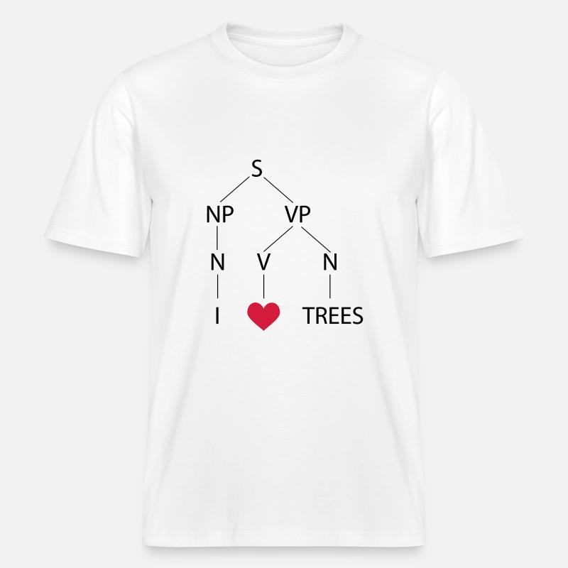 Syntax tree -  RELAXED FIT Unisex Organic T-Shirt - white