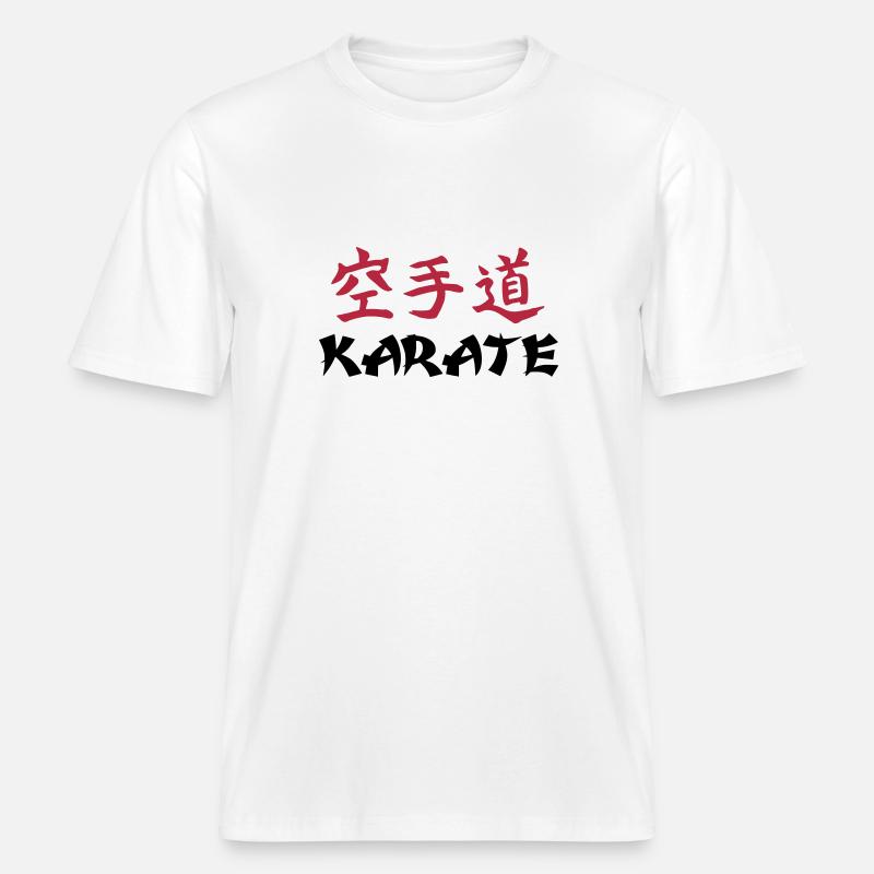 karate_trad -  T-shirt unisexe RELAXED FIT en coton bio - blanc
