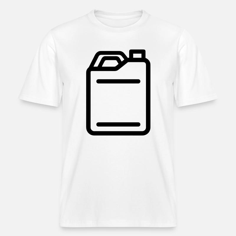 jerrican - T-shirt unisexe RELAXED FIT en coton bio - blanc