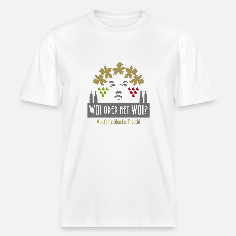 Woi oder net woi -  RELAXED FIT Unisex Organic T-Shirt - Weiß