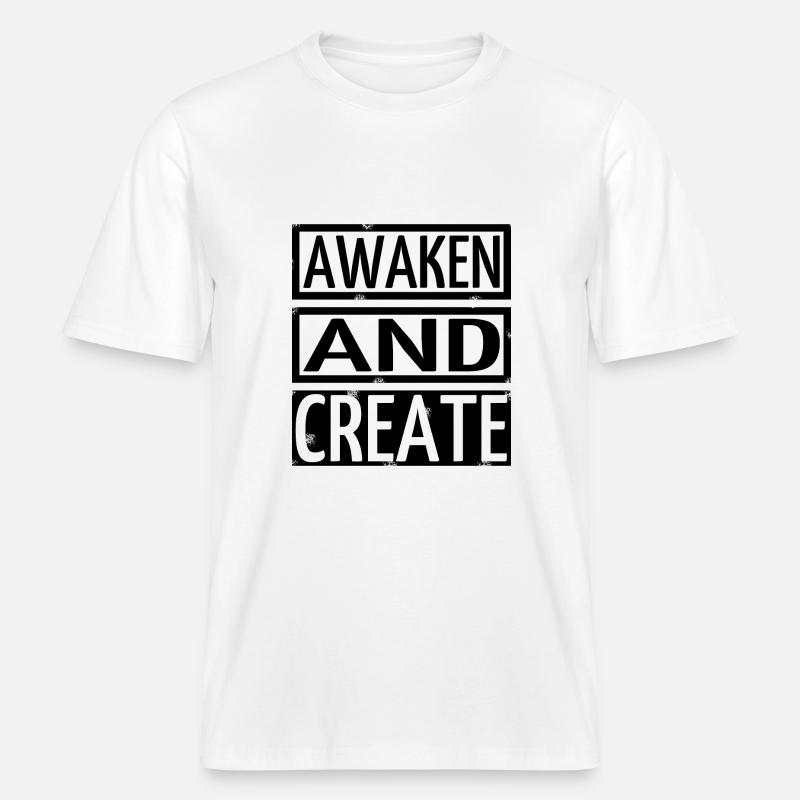anniversaire, compréhension, clarté, blague, conscience - T-shirt unisexe RELAXED FIT en coton bio - blanc