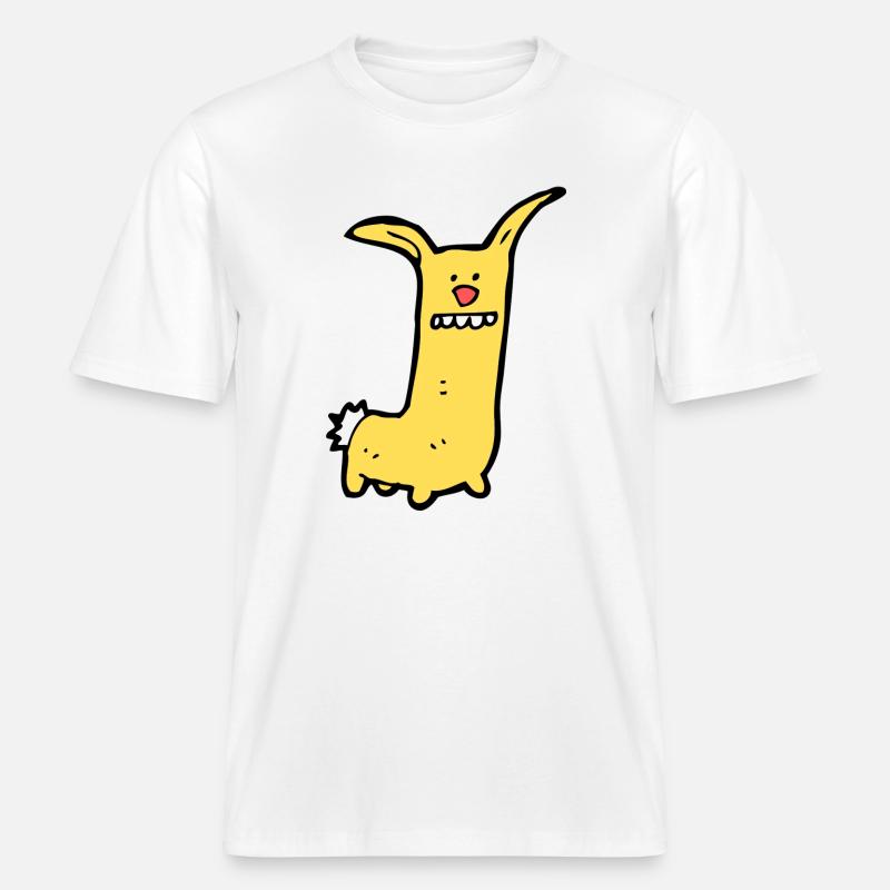 Drôle d’animal comique - T-shirt unisexe RELAXED FIT en coton bio - blanc