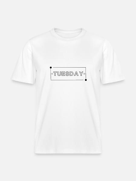 Thuesday is a good Day -  RELAXED FIT Unisex Organic T-Shirt - white