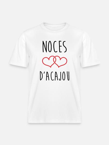 Mahogany Wedding 27 Years -  RELAXED FIT Unisex Organic T-Shirt - white