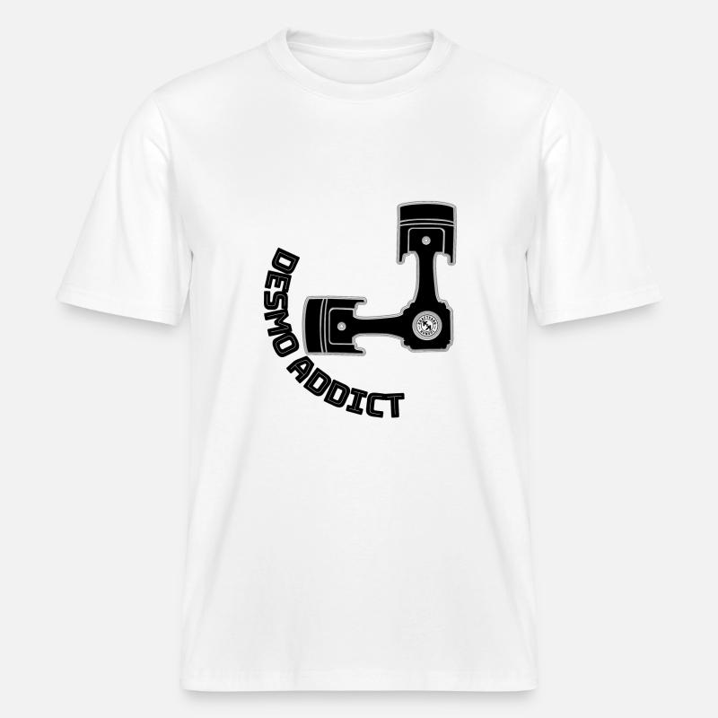 DesmoAddict - der Name ist Programm -  RELAXED FIT Unisex Organic T-Shirt - Weiß