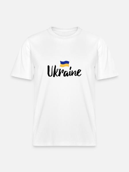 ukraine -  RELAXED FIT Unisex Organic T-Shirt - Weiß