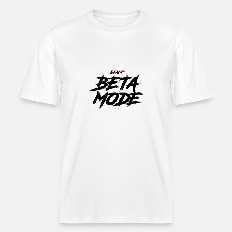 BETA-MODUS -  Økologisk RELAXED FIT Unisex T-skjorte - hvit