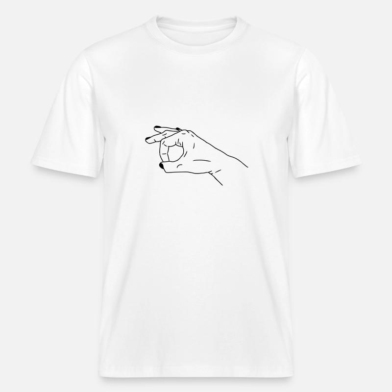 Jetez un coup d’œil -  T-shirt unisexe RELAXED FIT en coton bio - blanc