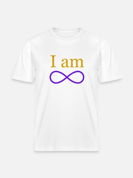 Ich bin unendlich - RELAXED FIT Unisex Organic T-Shirt - Weiß