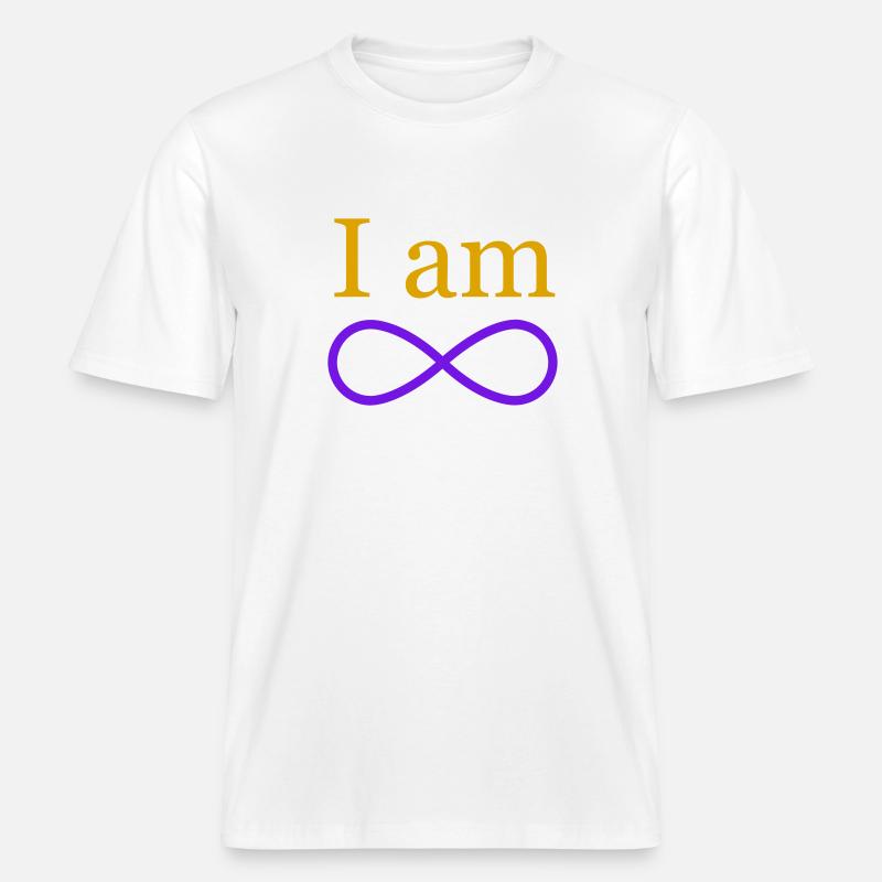 Ich bin unendlich -  RELAXED FIT Unisex Organic T-Shirt - Weiß
