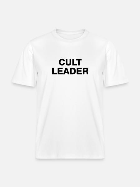 CULT LEADER - RELAXED FIT Unisex Organic T-Shirt - white