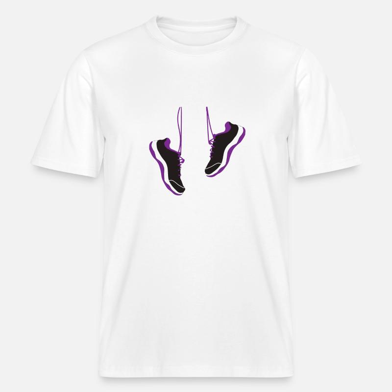 Chaussures de course Cool Runner - T-shirt unisexe RELAXED FIT en coton bio - blanc