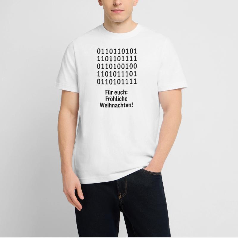Christmas Code Binary Pattern  RELAXED FIT Unisex Organic T-Shirt