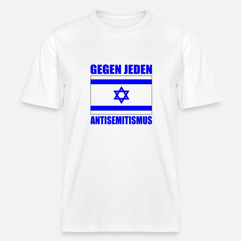 Gegen jeden antisemitismus -  RELAXED FIT Unisex Organic T-Shirt - Weiß