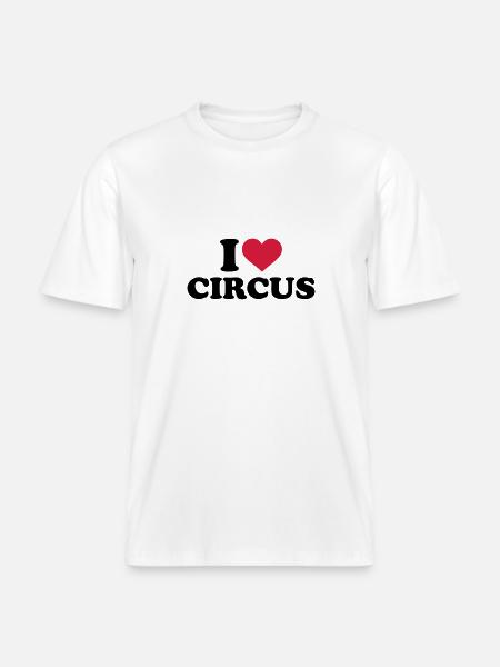 Zirkus -  RELAXED FIT Unisex Organic T-Shirt - Weiß
