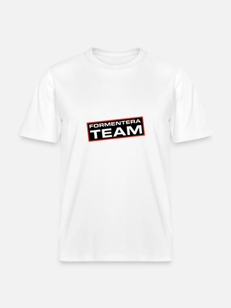 Formentera Team - RELAXED FIT Unisex Organic T-Shirt - white