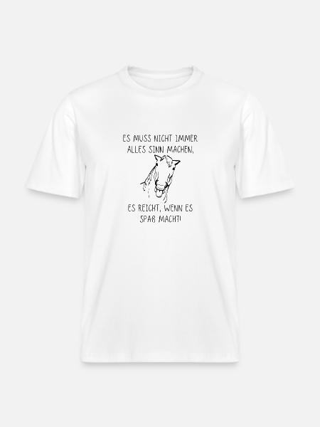 Es muss nicht immer alles Sinn machen - RELAXED FIT Unisex Organic T-Shirt - Weiß