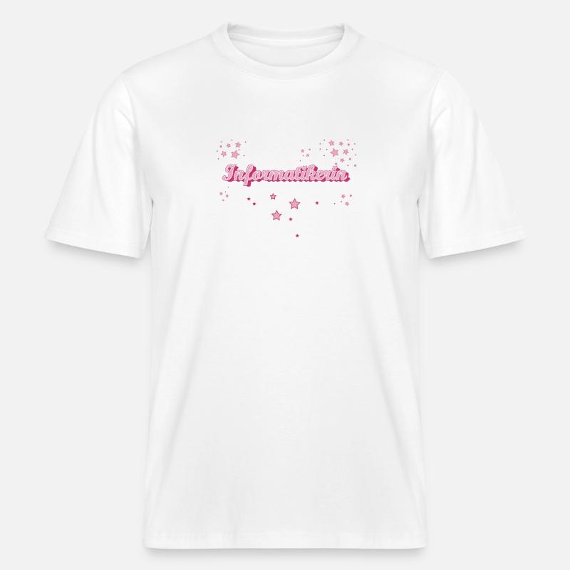 Programmierer Abschluss-Geschenk Informatikerin -  RELAXED FIT Unisex Organic T-Shirt - Weiß