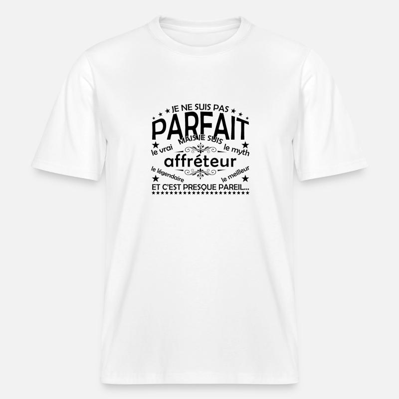Charterer Geschenk-Charterer Der wahre Charterer -  RELAXED FIT Unisex Organic T-Shirt - Weiß