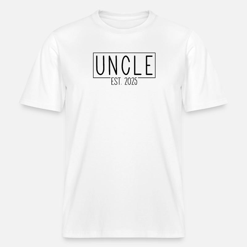 Oncle Est. 2025 -  T-shirt unisexe RELAXED FIT en coton bio - blanc