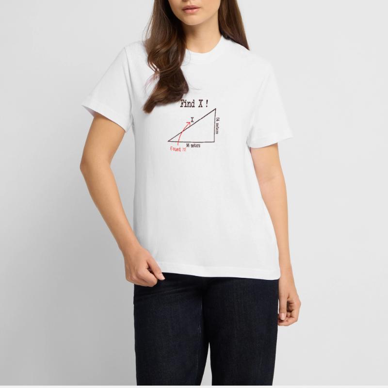 Math Math Meme Find X Found It Pythagore  T-shirt unisexe RELAXED FIT en coton bio