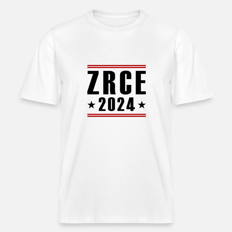 Zrce 2024 -  T-shirt unisexe RELAXED FIT en coton bio - blanc