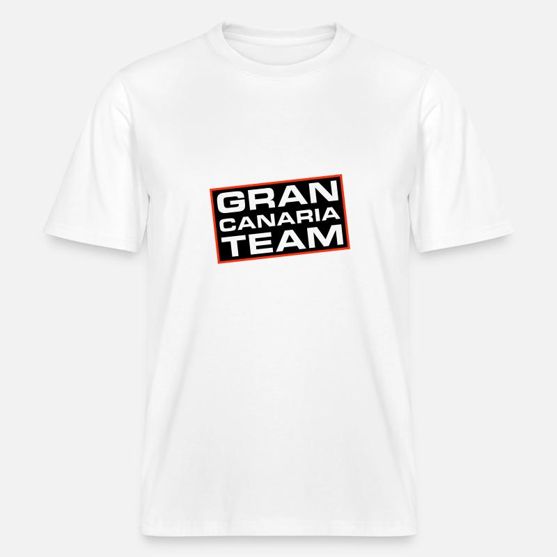 L’équipe de Gran Canaria -  T-shirt unisexe RELAXED FIT en coton bio - blanc