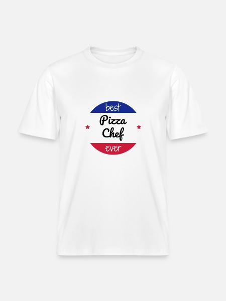 Pizza / Pizzaiolo / Pizza Chef / Pizzachef -  RELAXED FIT Unisex Organic T-Shirt - white