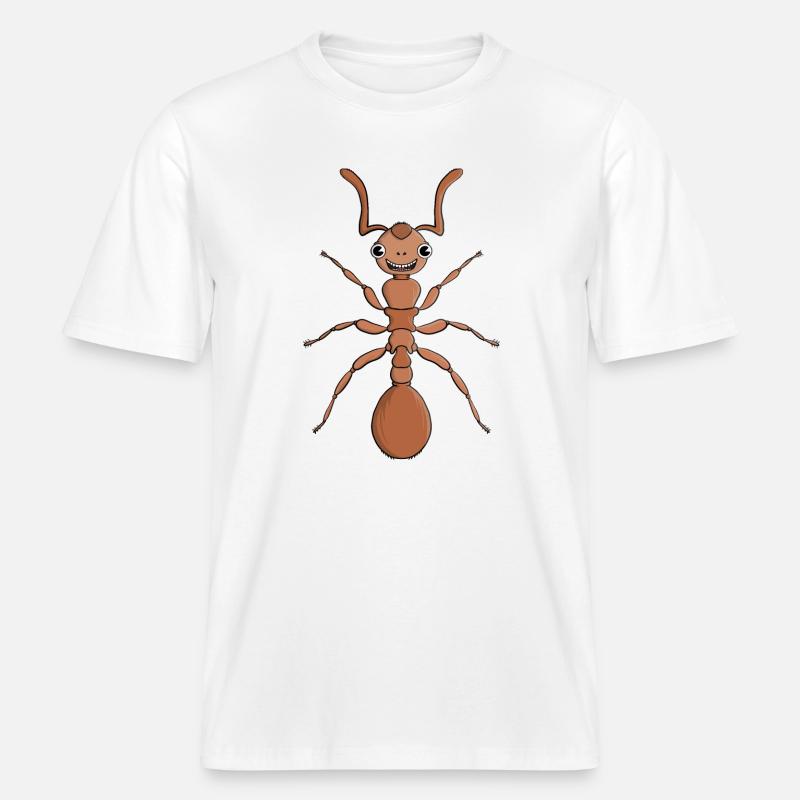 Umarme eine Ameise -  RELAXED FIT Unisex Organic T-Shirt - Weiß