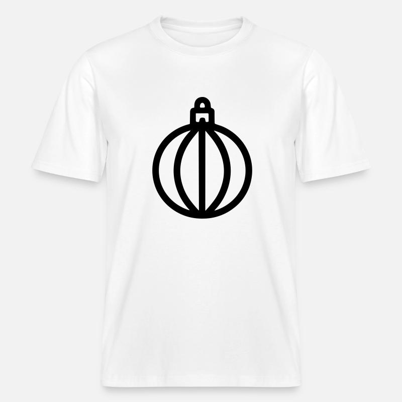 Weihnachtskugel -  RELAXED FIT Unisex Organic T-Shirt - Weiß