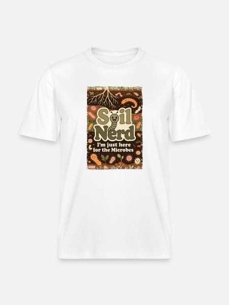 Bio Bärtner Self-Sufficiency Ecological Farmer Gar - RELAXED FIT Unisex Organic T-Shirt - white