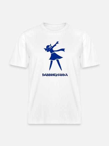 DABBING HANKA - RELAXED FIT Unisex Organic T-Shirt - Weiß