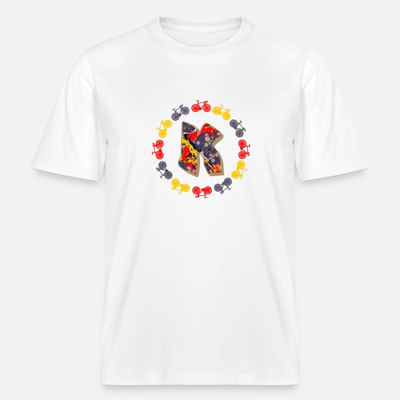 Vélo E 202 K -  T-shirt unisexe RELAXED FIT en coton bio - blanc