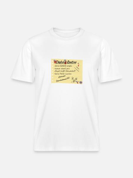 Tägliche Routine - RELAXED FIT Unisex Organic T-Shirt - Weiß