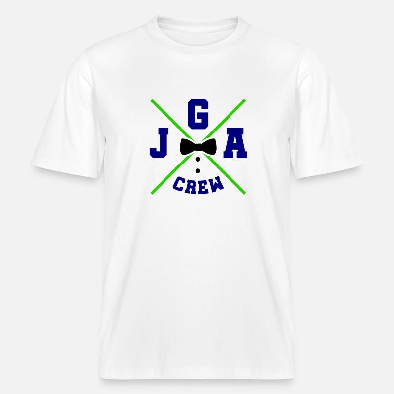 jga crew -  RELAXED FIT Unisex Organic T-Shirt - Weiß