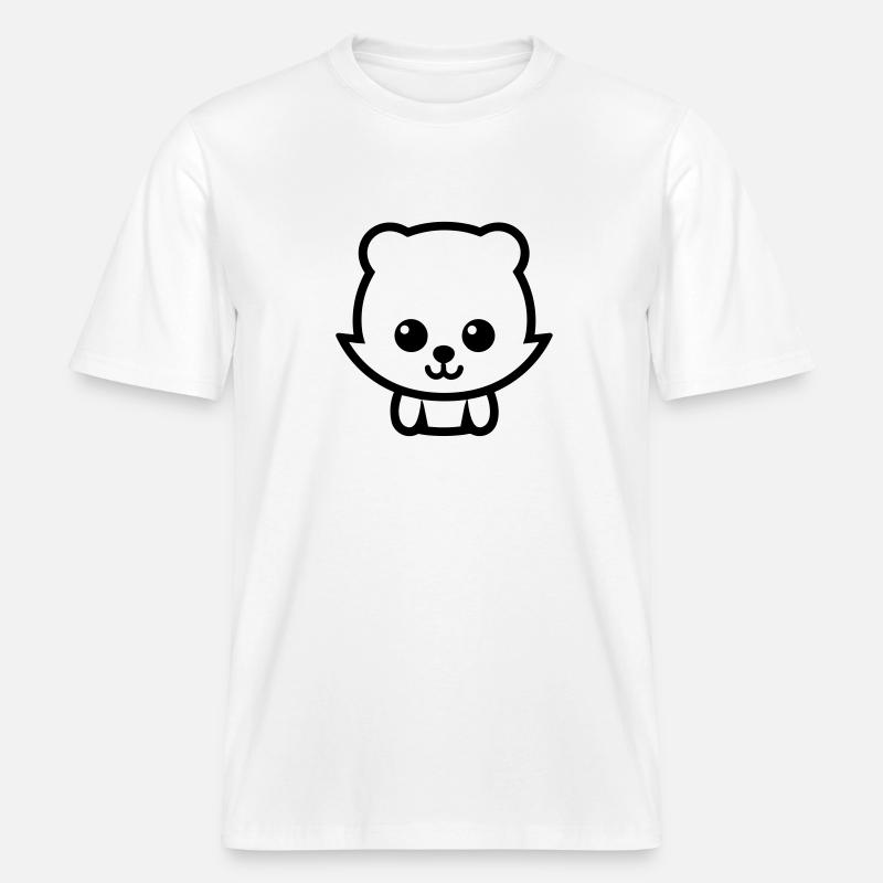 Fuchs -  RELAXED FIT Unisex Organic T-Shirt - Weiß