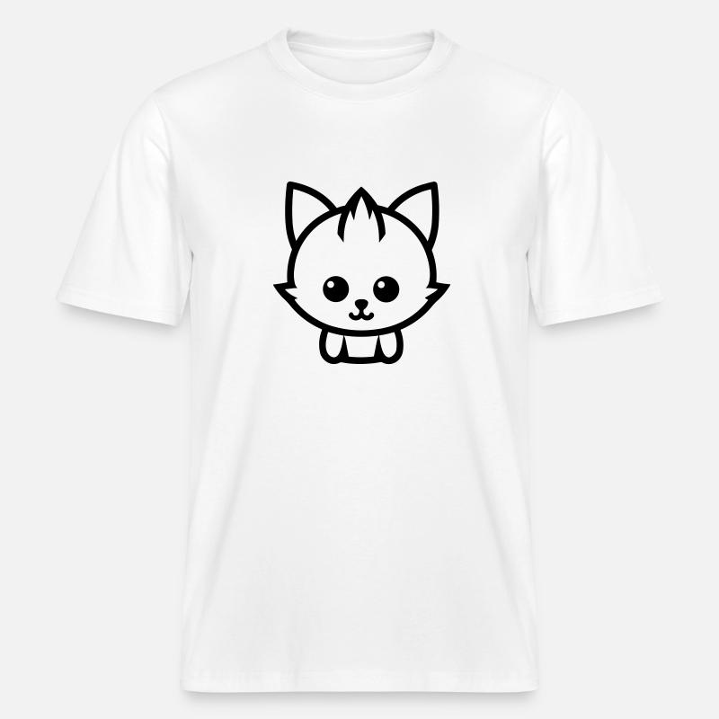 Fuchs - RELAXED FIT Unisex Organic T-Shirt - Weiß