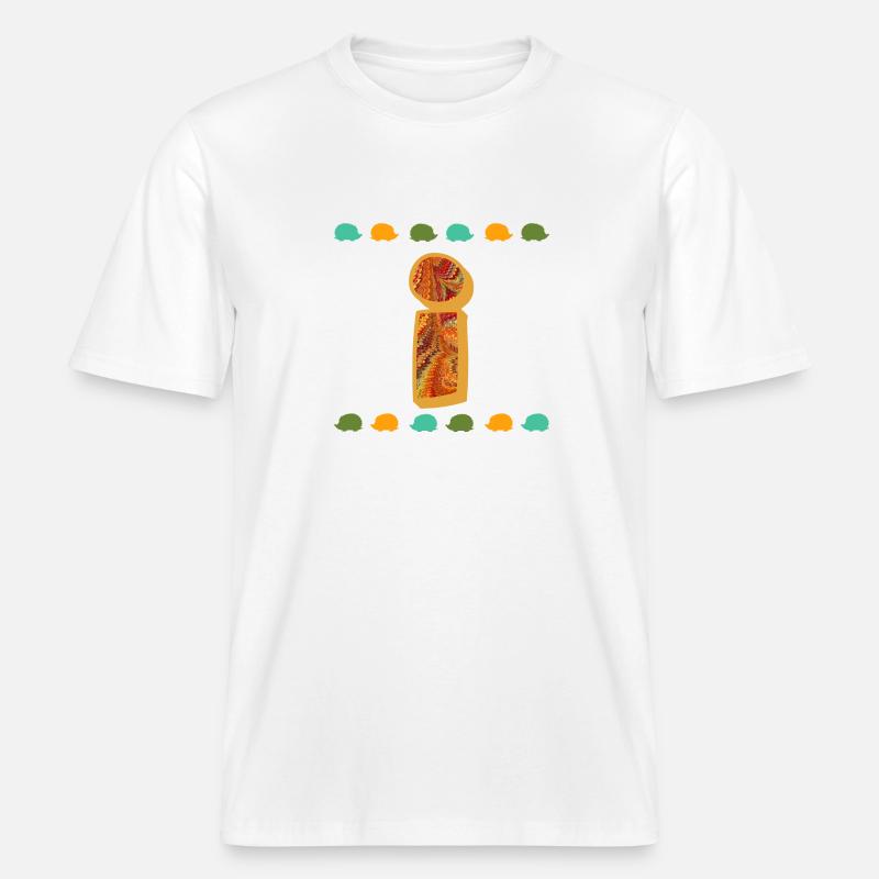 Hérisson E 22 I -  T-shirt unisexe RELAXED FIT en coton bio - blanc