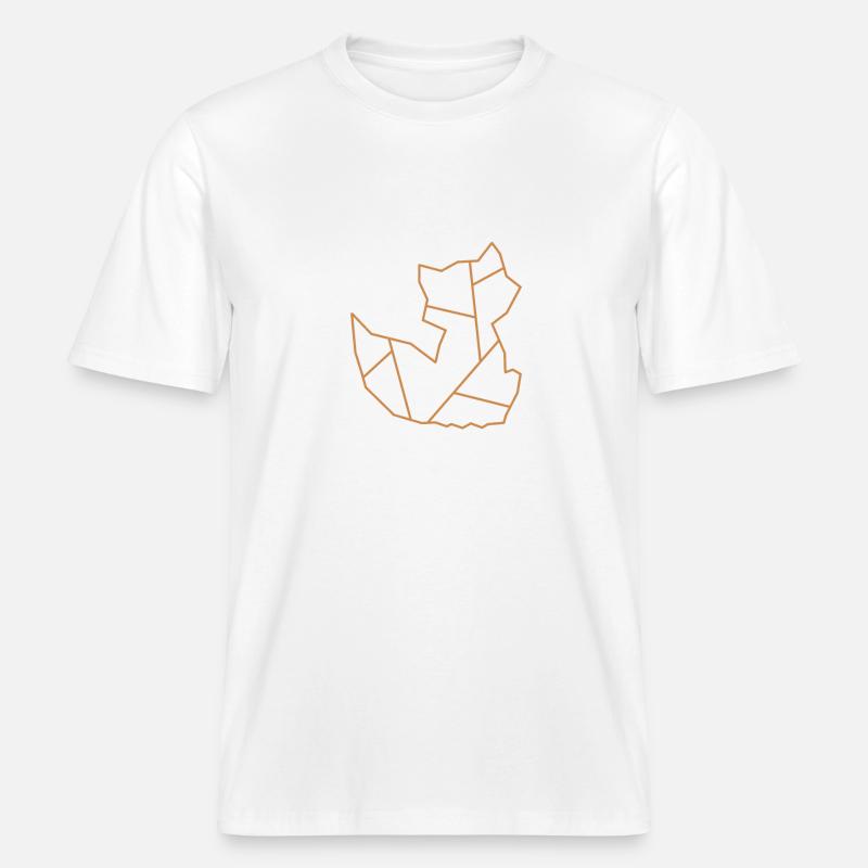 Fuchs | Tier | Logo | Fox -  RELAXED FIT Unisex Organic T-Shirt - Weiß