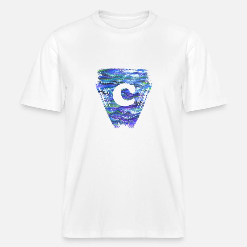 Triangle E 103 C -  RELAXED FIT Unisex Organic T-Shirt - white