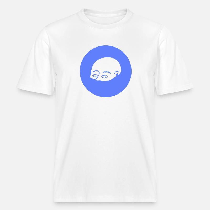 Kopflos // Headless -  RELAXED FIT Unisex Organic T-Shirt - white