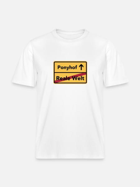 Ponyhof -  RELAXED FIT Unisex Organic T-Shirt - Weiß