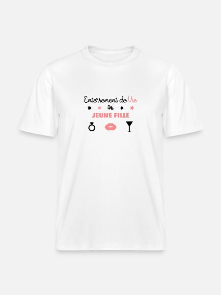 Junggesellenabschied / Junggesellen-Party / - RELAXED FIT Unisex Organic T-Shirt - Weiß