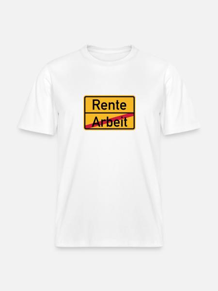 Rente -  RELAXED FIT Unisex Organic T-Shirt - Weiß