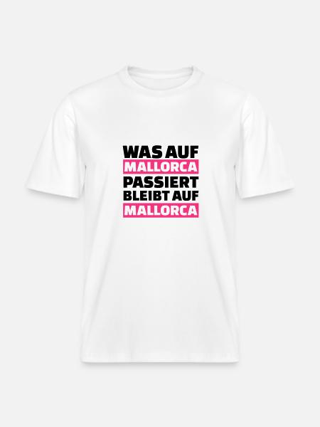 Mallorca - RELAXED FIT Unisex Organic T-Shirt - Weiß