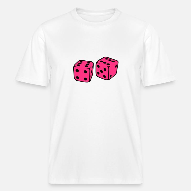 Dé - T-shirt unisexe RELAXED FIT en coton bio - blanc