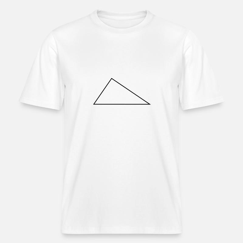 Right Triangle / / frame / / triangles -  RELAXED FIT Unisex Organic T-Shirt - white
