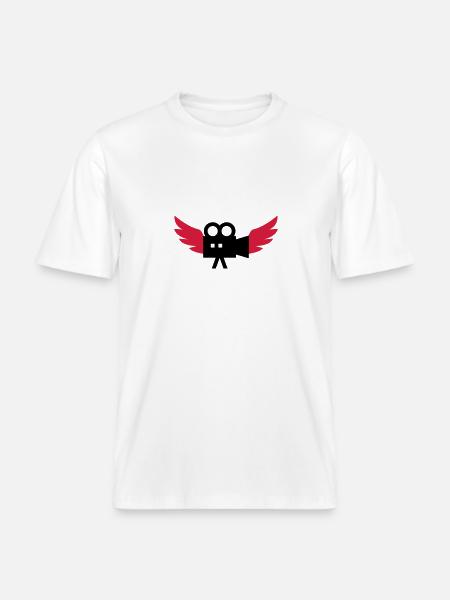 Cameraman / Camera / Kameramann / Kamera - RELAXED FIT Unisex Organic T-Shirt - white